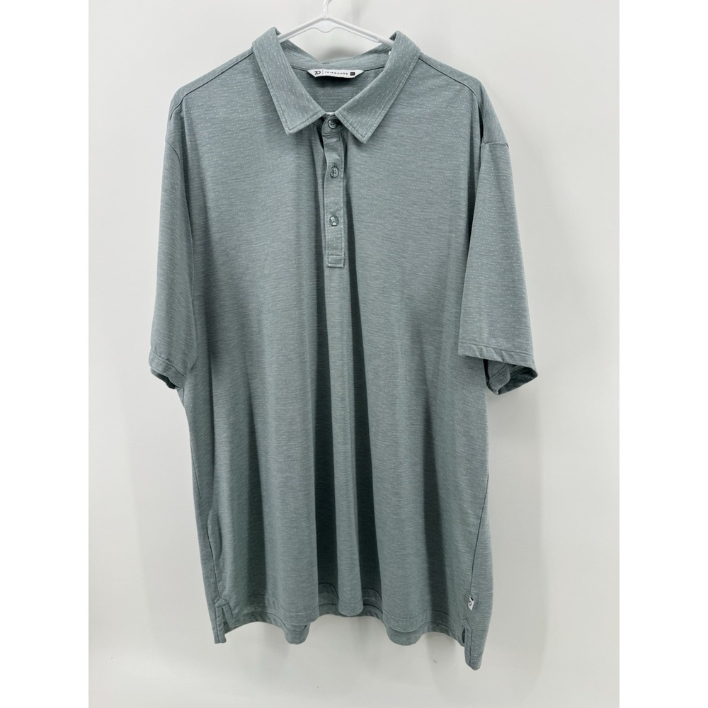 7 Diamonds 7D Gautier Stretch Performance Polo Men's XXL Seafoam